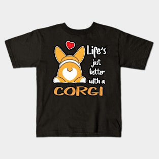 Life'S Just Better With a Corgi (194) Kids T-Shirt